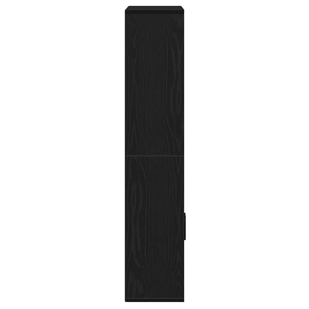 VidaXL Boekenkast 60x24x120 cm bewerkt hout zwart eikenkleurig