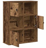 VidaXL Boekenkast 60x24x76,5 cm bewerkt hout oud houtkleurig