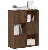 VidaXL Boekenkast 60x24x76,5 cm bewerkt hout bruin eikenkleurig