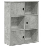 VidaXL Boekenkast 60x24x76,5 cm bewerkt hout betongrijs