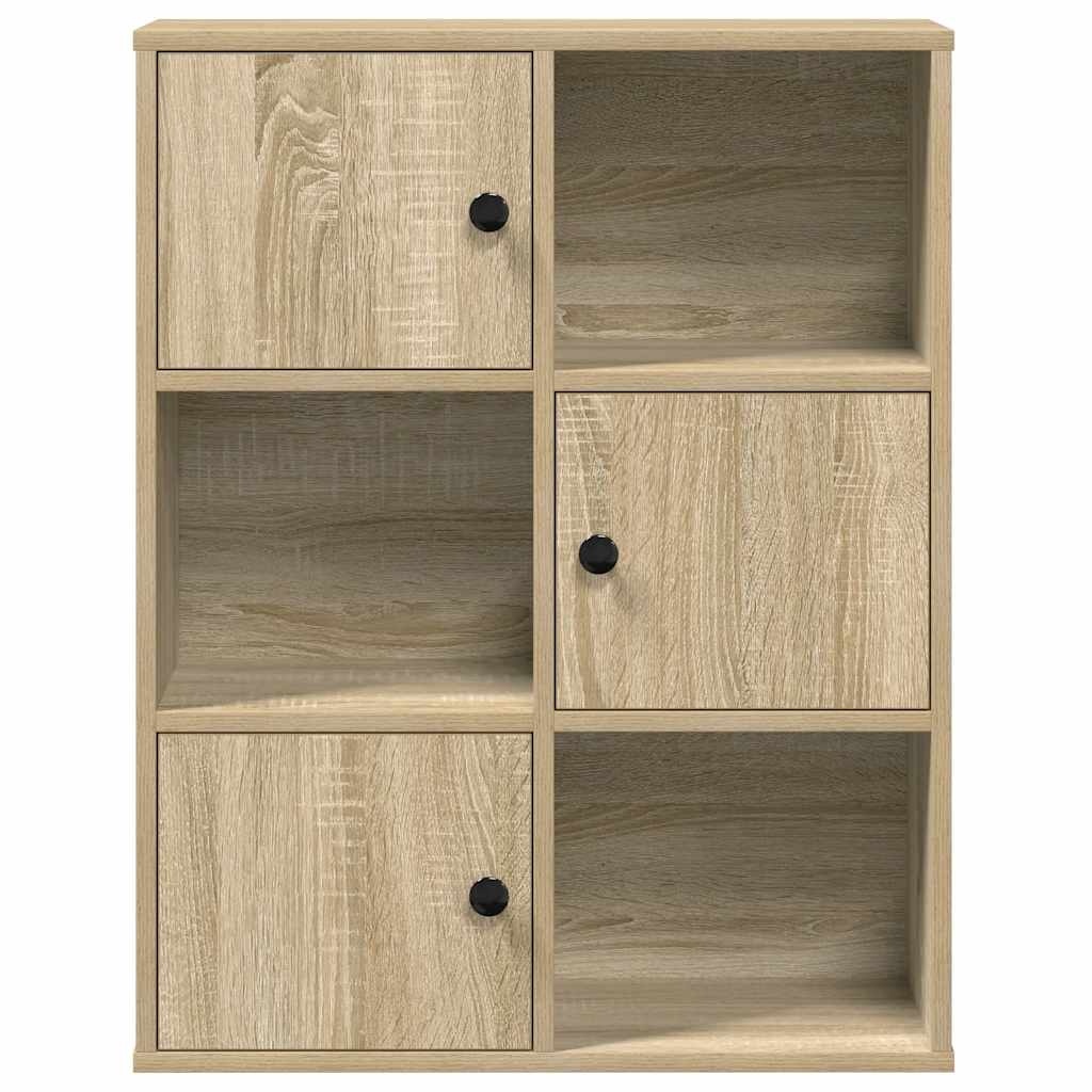 VidaXL Boekenkast 60x24x76,5 cm bewerkt hout sonoma eikenkleurig