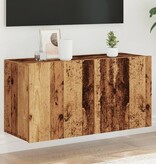 VidaXL Tv-meubel wandgemonteerd 80x30x41 cm oud houtkleurig