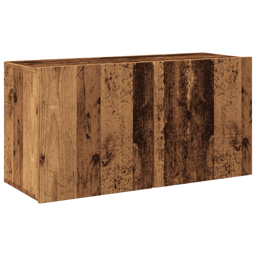 VidaXL Tv-meubel wandgemonteerd 80x30x41 cm oud houtkleurig