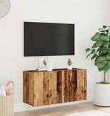 VidaXL Tv-meubel wandgemonteerd 80x30x41 cm oud houtkleurig