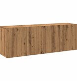 VidaXL Tv-meubels 2 st wandgemonteerd 60x30x41cm artisanaal eikenkleur