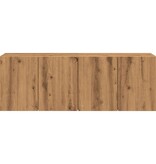 VidaXL Tv-meubels 2 st wandgemonteerd 60x30x41cm artisanaal eikenkleur