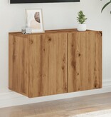 VidaXL Tv-meubel wandgemonteerd 60x30x41 cm artisanaal eikenkleurig