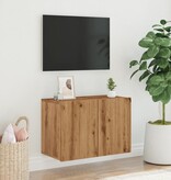 VidaXL Tv-meubel wandgemonteerd 60x30x41 cm artisanaal eikenkleurig