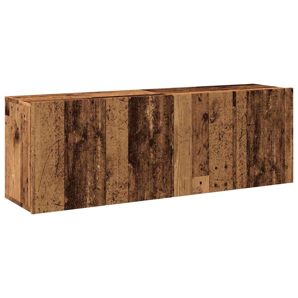 VidaXL Tv-meubels 2 st wandgemonteerd 60x30x41 cm oud houtkleurig