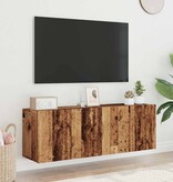 VidaXL Tv-meubels 2 st wandgemonteerd 60x30x41 cm oud houtkleurig