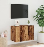 VidaXL Tv-meubel wandgemonteerd 60x30x41 cm oud houtkleurig