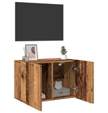 VidaXL Tv-meubel wandgemonteerd 60x30x41 cm oud houtkleurig
