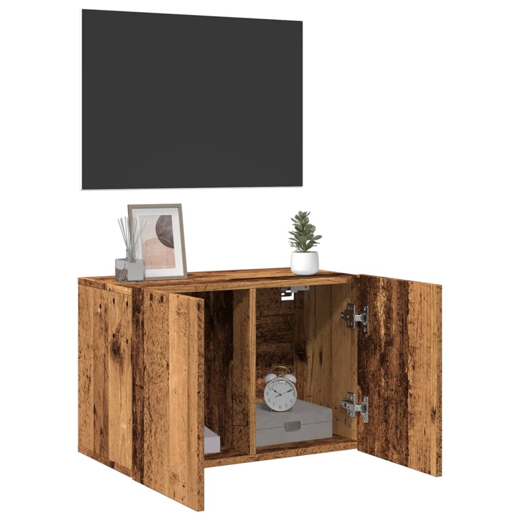 VidaXL Tv-meubel wandgemonteerd 60x30x41 cm oud houtkleurig