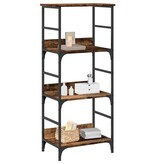 VidaXL Boekenkast 50x33x117,5 cm bewerkt hout oud houtkleurig