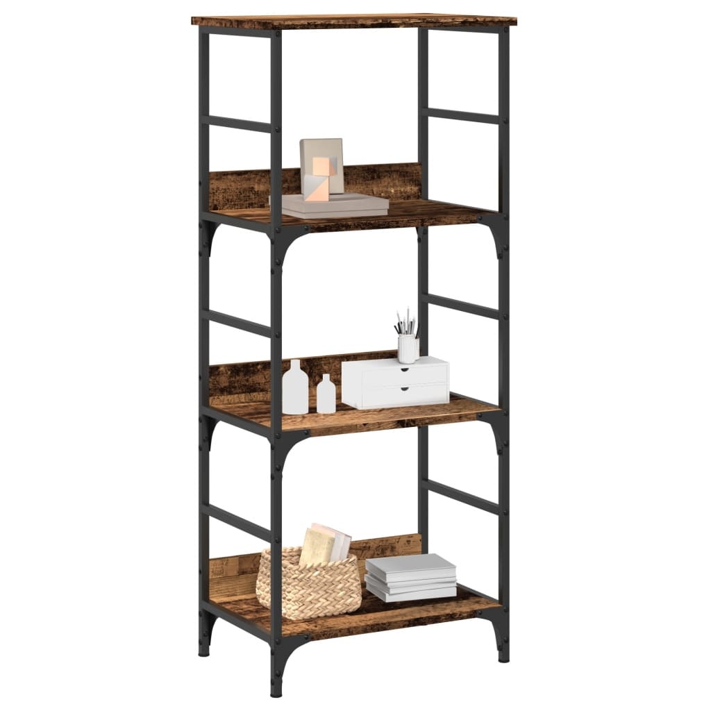 VidaXL Boekenkast 50x33x117,5 cm bewerkt hout oud houtkleurig