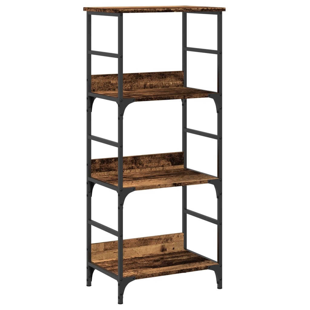 VidaXL Boekenkast 50x33x117,5 cm bewerkt hout oud houtkleurig