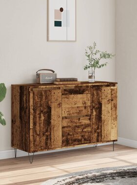 VidaXL Dressoir 104x35x70 cm bewerkt hout oud houtkleurig