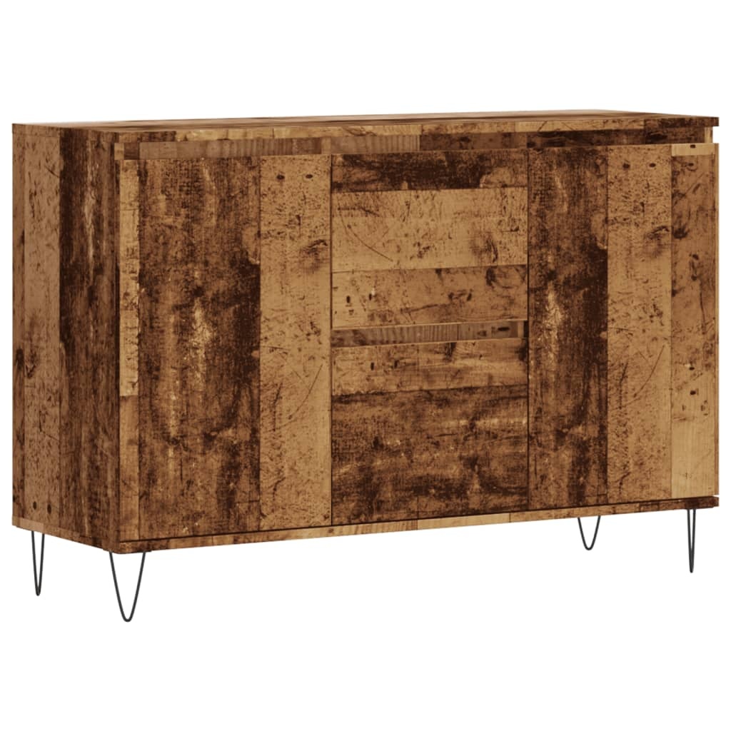 VidaXL Dressoir 104x35x70 cm bewerkt hout oud houtkleurig
