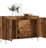 VidaXL Dressoir 104x35x70 cm bewerkt hout oud houtkleurig