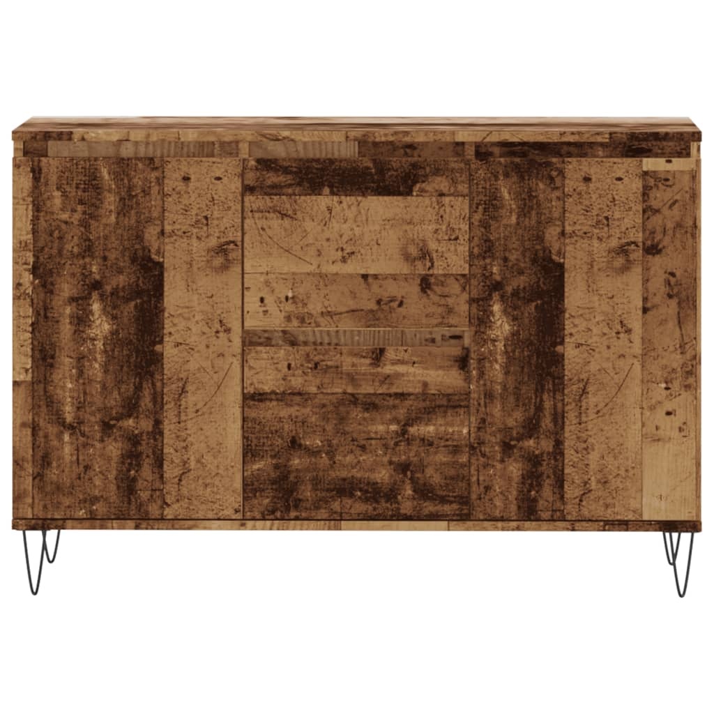 VidaXL Dressoir 104x35x70 cm bewerkt hout oud houtkleurig