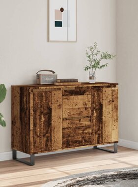 VidaXL Dressoir 104x35x70 cm bewerkt hout oud houtkleurig