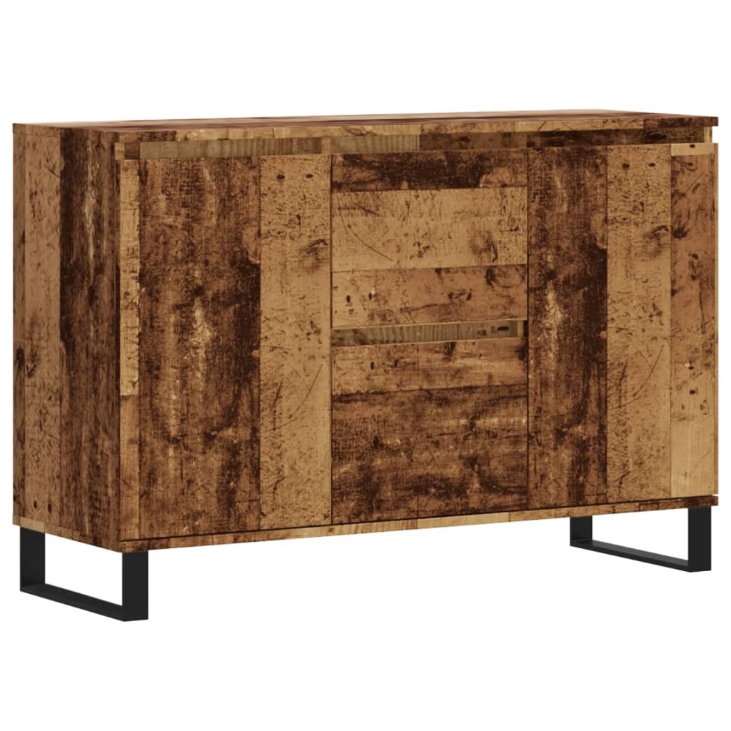 VidaXL Dressoir 104x35x70 cm bewerkt hout oud houtkleurig