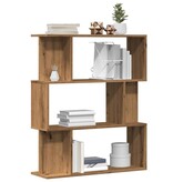 VidaXL Boekenkast 80x24x96 cm bewerkt hout artisanaal eikenkleur
