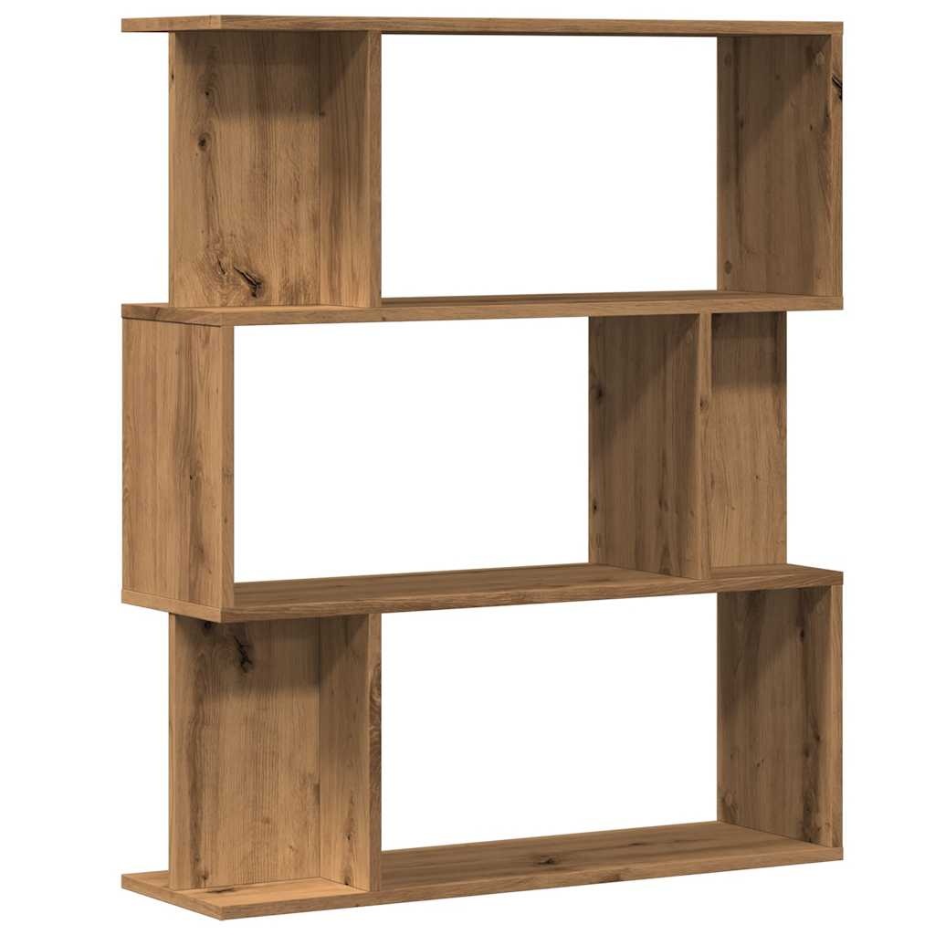 VidaXL Boekenkast 80x24x96 cm bewerkt hout artisanaal eikenkleur