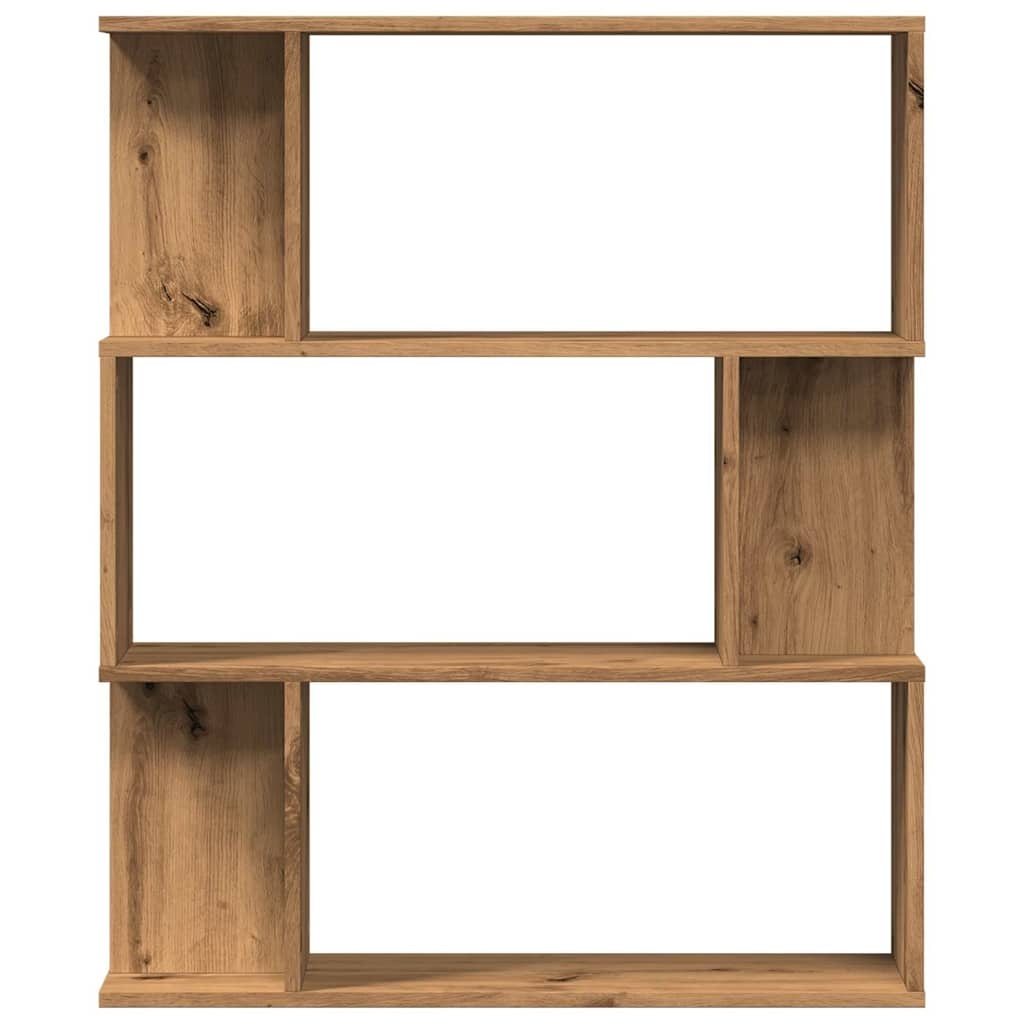 VidaXL Boekenkast 80x24x96 cm bewerkt hout artisanaal eikenkleur