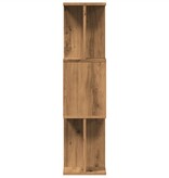 VidaXL Boekenkast 80x24x96 cm bewerkt hout artisanaal eikenkleur