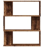 VidaXL Boekenkast 80x24x96 cm bewerkt hout oud houtkleurig