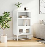 VidaXL Hoge kast 68x39x123 cm staal wit