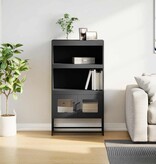 VidaXL Hoge kast 68x39x123 cm staal zwart
