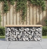 VidaXL Tuinbank Schanskorfontwerp 103x44x42 cm massief grenenhout