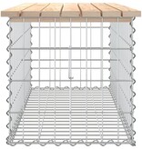 VidaXL Tuinbank Schanskorfontwerp 103x44x42 cm massief grenenhout