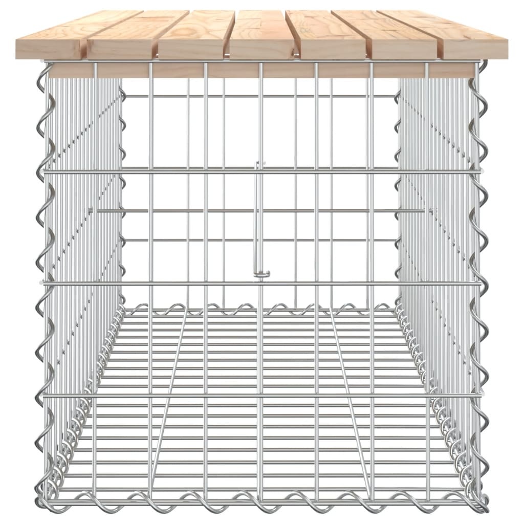 VidaXL Tuinbank Schanskorfontwerp 103x44x42 cm massief grenenhout