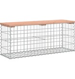 VidaXL Tuinbank schanskorfontwerp 103x31,5x42 cm massief douglashout