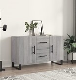 VidaXL Dressoir 100x36x60 cm bewerkt hout grijs sonoma eikenkleurig