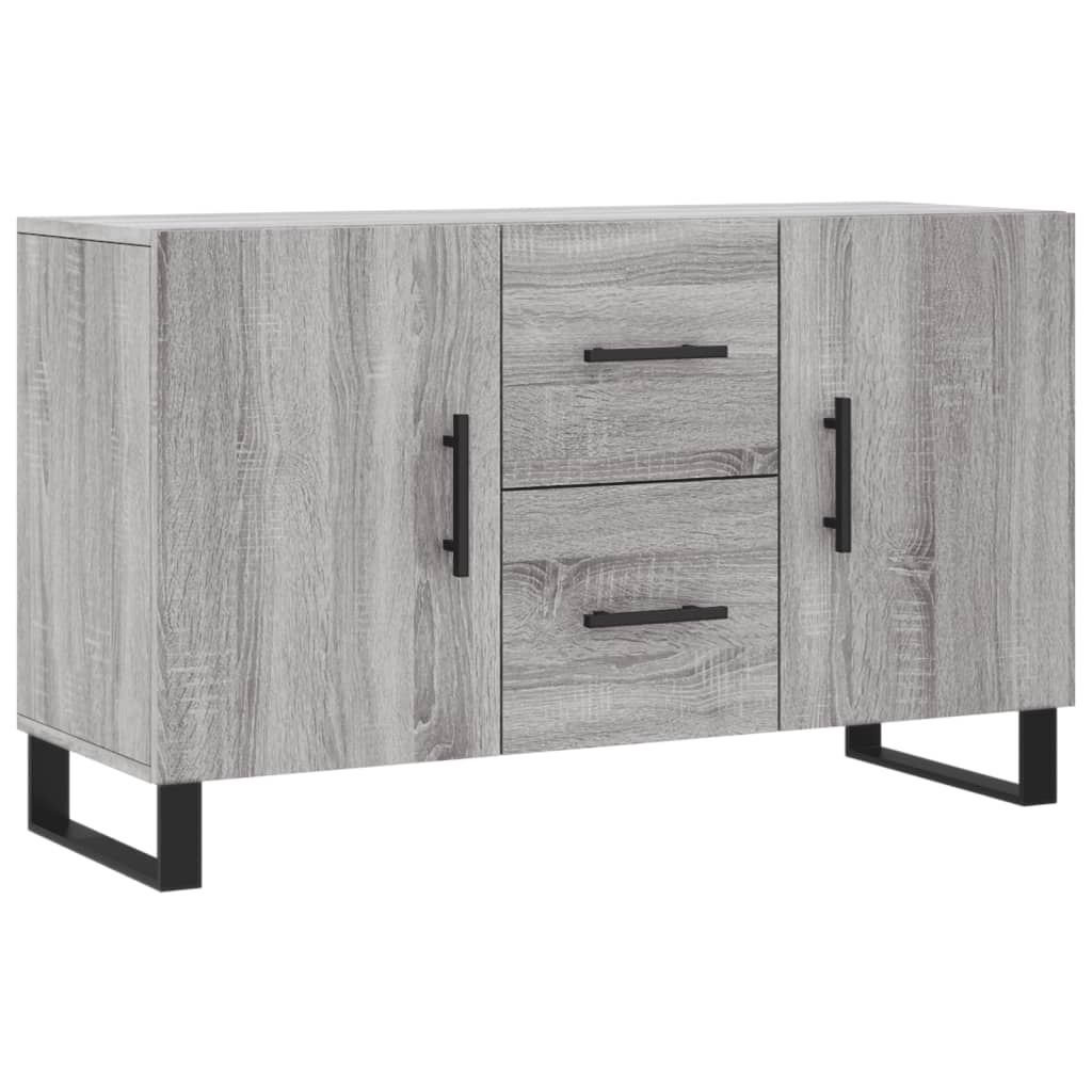 VidaXL Dressoir 100x36x60 cm bewerkt hout grijs sonoma eikenkleurig