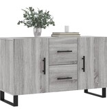 VidaXL Dressoir 100x36x60 cm bewerkt hout grijs sonoma eikenkleurig