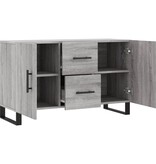 VidaXL Dressoir 100x36x60 cm bewerkt hout grijs sonoma eikenkleurig