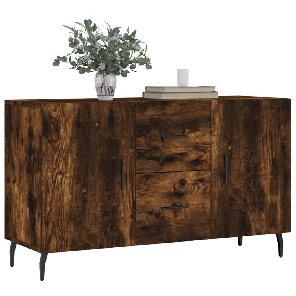 VidaXL Dressoir 100x36x60 cm bewerkt hout gerookt eikenkleurig