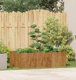 VidaXL Plantenbak roestig 120x80x40 cm weervast staal