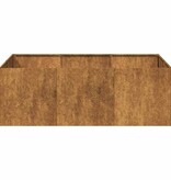 VidaXL Plantenbak roestig 120x80x40 cm weervast staal