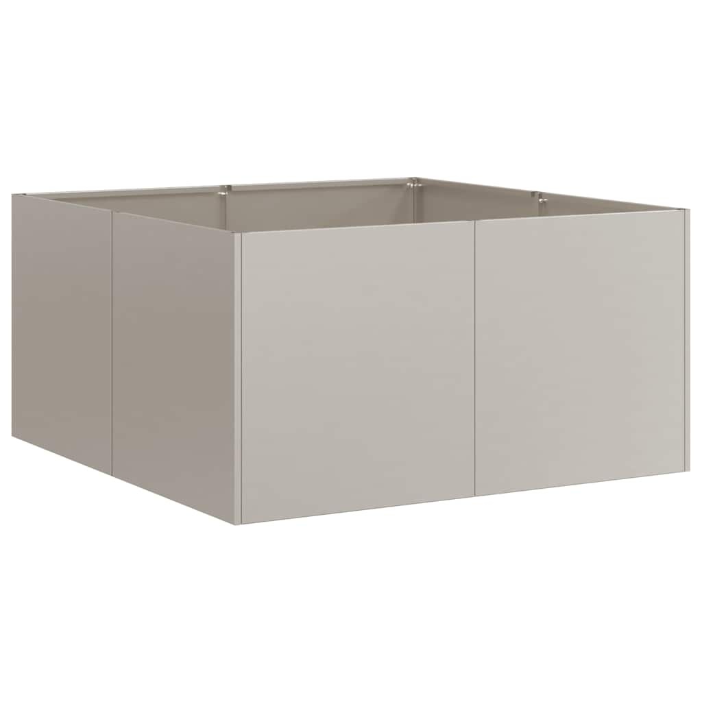 VidaXL Plantenbak roestig 80x80x40 cm weervast staal