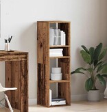 VidaXL Boekenkast 34x31x112 cm bewerkt hout oud houtkleurig