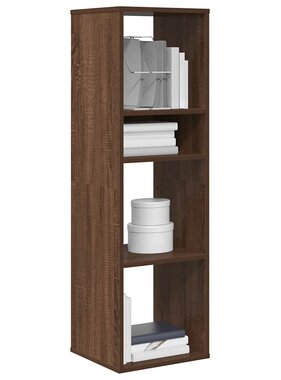 VidaXL Boekenkast 34x31x112 cm bewerkt hout bruin eikenkleur