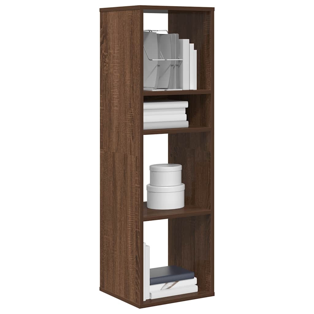 VidaXL Boekenkast 34x31x112 cm bewerkt hout bruin eikenkleur