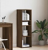 VidaXL Boekenkast 34x31x112 cm bewerkt hout bruin eikenkleur