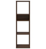 VidaXL Boekenkast 34x31x112 cm bewerkt hout bruin eikenkleur
